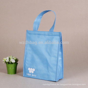 Benutzerdefinierte Großhandel isolierte thermische Non Woven Cooler Einkaufstasche, Lunch Bag, Picknick-Tasche